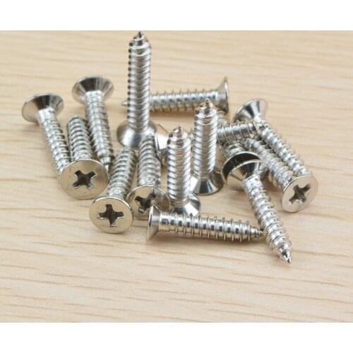 M5X30MM High grade stainless steel countersunk head self tapping screws Flat head wood screw 100pcs