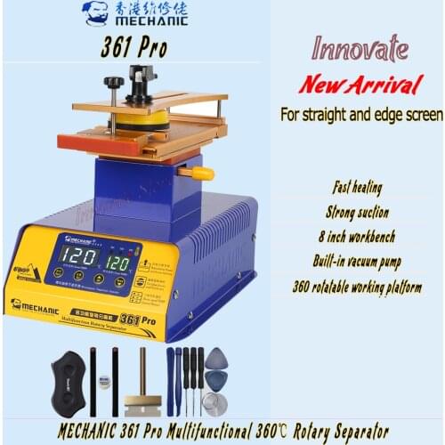 MECHANIC 361 Pro Separator 8 inch Multifunctional 360℃ rotatable working platform Universal for straight and edge screen