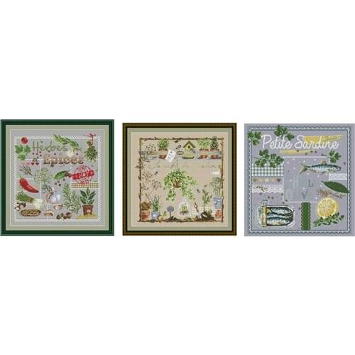 Lafite series 5 patterns Counted Cross Stitch 11CT 14CT 18ct Chinese Cross Stitch Kits Embroidery Needlework Sets