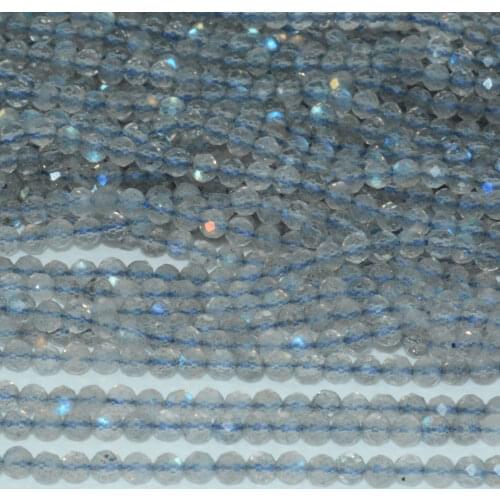 Natural Labradorite Faceted Round Beads 2mm,3mm,4mm