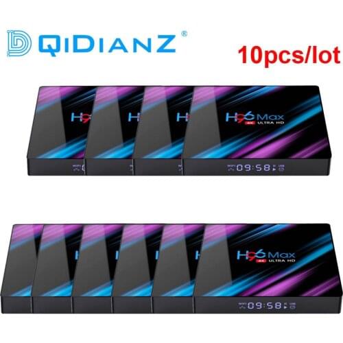 Wholesale 10pcs H96max RK3318 Smart tv box Android 10 dual Wifi BT4.0 Quad Core 4K 1080P Full HD Set-Top Box Media player PK HK1