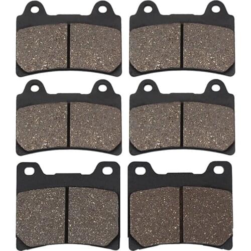 Motorcycle Front and Rear Brake Pads for YAMAHA FJ1200 FJ 1200 1989-1992 FZR 1000 FZR1000 Genesis 1000 1987-1989