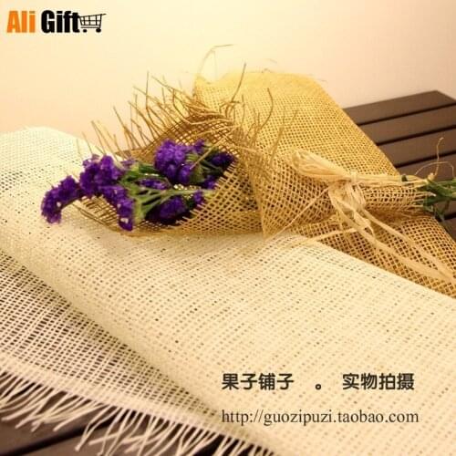 Hot Personality Gift Wrapping Paper Linen Piece Mat Flowers Cartoon Bouquet Of Wrapping Paper Packaging Materials Wedding Supply