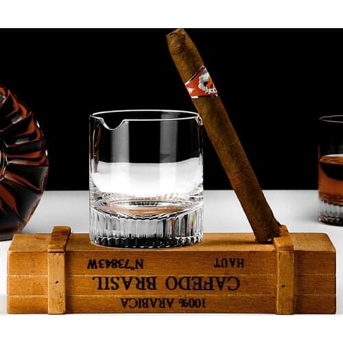 PRO Crystal Cigar Holder Glass Puritano Round Wine Glasses Whisky Usquebaugh XO Cup Brandy Whiskey Rock Vidro Verre Wholesale