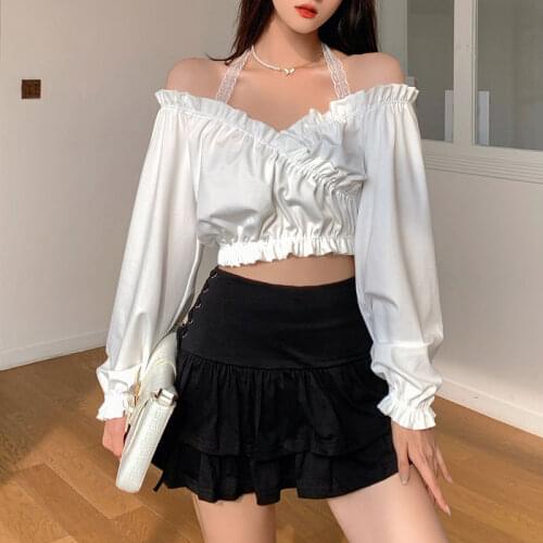 QWEEK Off Shoulder Blouses