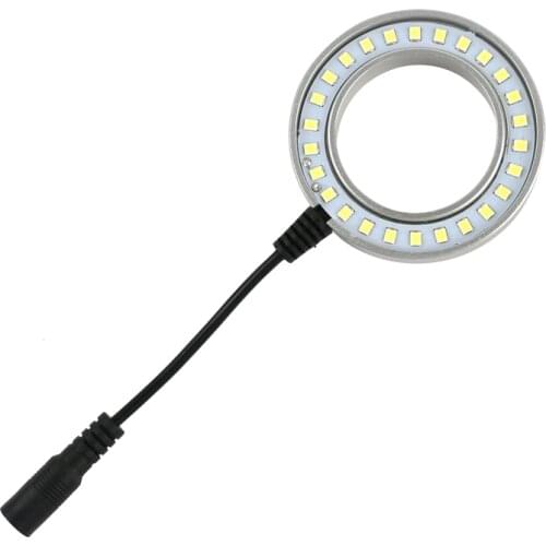 Adjustable SMD 26pcs LED Ring Light Illuminator Lamp 5V USB 6500K -7500K Mounting thread 48mm For HDMI Industry Video microscope