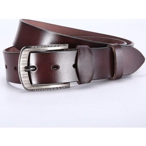 Designer Luxury Classic pin Buckle Belt Top Quality Belts for Mens Business Genuine Leather Cowskin Belt Gift For Men