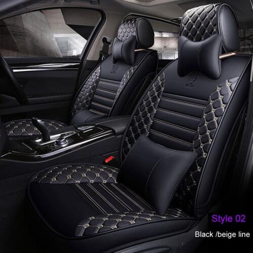 PU Leather Luxury Car seat covers For Toyota Auris Prius Yalis Avensis Corolla Camry Rav4 SUV auto Interior Accessorie 1Set