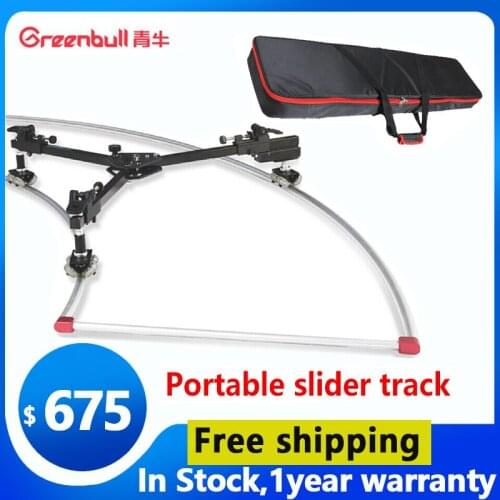 GreenBull Easyshoot kamera wideo suwak Dolly 7.2m kamera utwór maksymalne obciążenie 30KG przenośny suwak utwór dla HDV