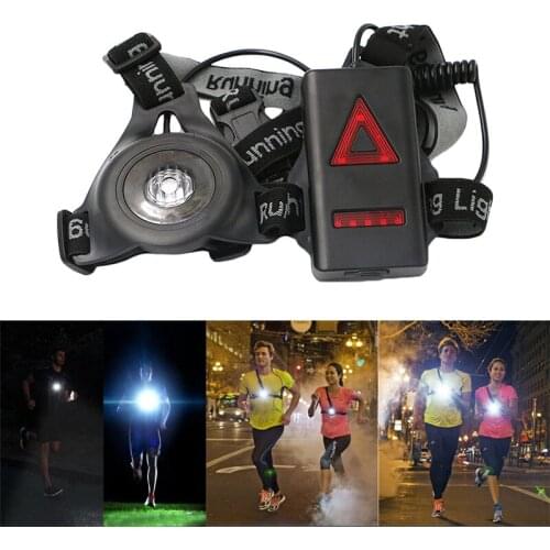 Waterproof Outdoor Sport Led Night Running Light Cycling Flashlight Bike Light USB Chest Lamp Walking Jogging Bike Accessories