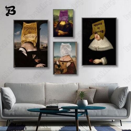 Funny Canvas Painting for Bedroom Wall Art Canvas Posters and Prints Famous Wall Art Pictures for Living Room Home Wall Decor