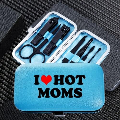 Funny Letter Manicure Nail Clipper 7pcs Sets Travel Portable Stainless Steel Trimmer Clippers Cutter Scissors Accessories Tools