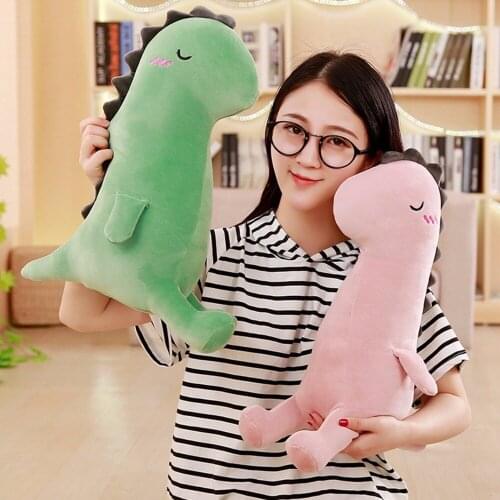 About 40cm green cartoon dinosaur plush toy soft cotton doll christmas gift b2870