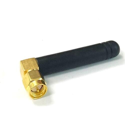 1PC 315Mhz GSM Antenna 2dbi SMA male connector right angle 5cm long small rubber aerial wholesale price