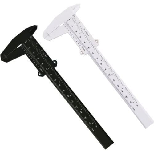 10Pcs 150MM Plastic Vernier Caliper Measure Eyebrow Guide Ruler Permanent Positioning Ruler Tool Eyebrow Stencils
