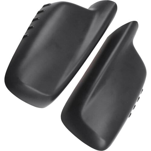 2 Pcs Abs Black Side Rearview Mirror Cover Trim Door Rear View Mirrors Frame Car Accessories For Bmw E46 E65 E66 E67(Left & Righ