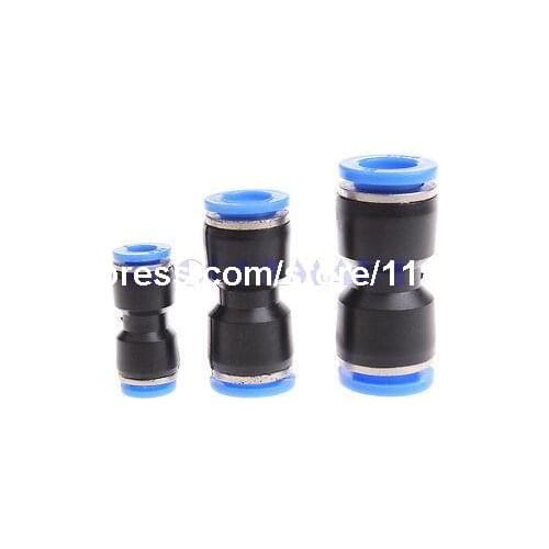 20Pcs 8mm to 8mm One Touch Piping Joint Quick Fittings