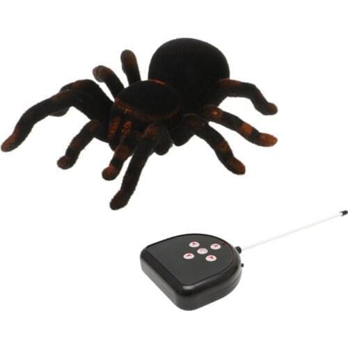 2020 New Remote Control Soft Scary Plush Creepy Spider Infrared RC Kid Gift Toy MAY16_35