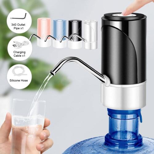 2021 Automatic Electric Drinking Water Bottle Pump Dispenser Portable USB Charge Gallon Drinking Bottle Switch Water Pump-USB