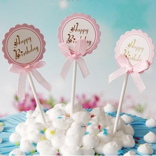 3/5pcs Birthday Cake Insert Cards DIY Handwritten Greetings Paper Card Wedding Birthday Cake Topper Birthday Cake Decorations