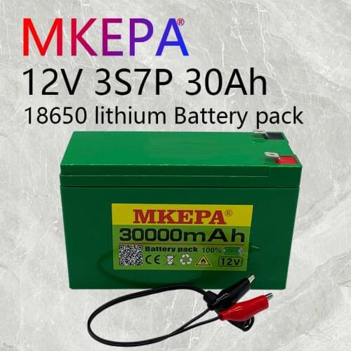 3S7P 12V 12.6V 30ah Lithium ion battery pack,, lithium ion battery shell + bracket + protection board, 21 batteries in total