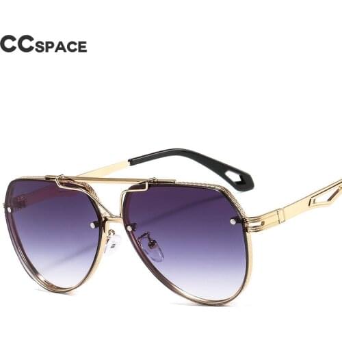 46675 Oversized Pilot Luxury Sunglasses Fashion Men Women Shades UV400 Vintage Glasses