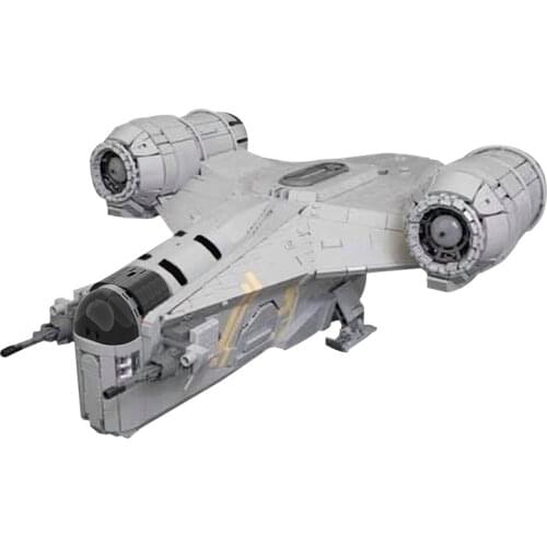 4888pcs MOC Space War Razoral the of Crest Aircraft Block Toys Armored Transport Ship Compatible 79292/75292