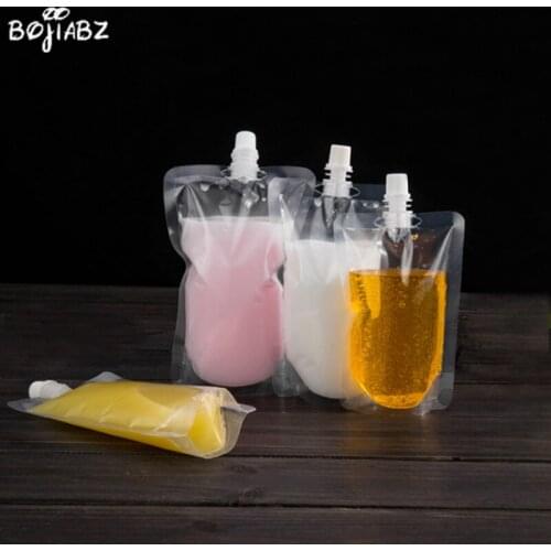 8.6MM Caliber Fruit Juice Beverage Packaging Bag Chinese Medicine Liquid Packaging Bag Transparent Self-supporting Nozzle Bag