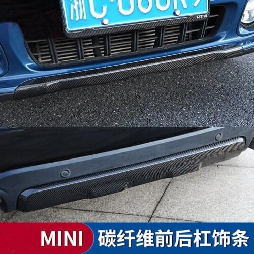 Brand New Real Carbon Fiber Front Bar Rear Bumper Decoration For Mini Countryman F60 (1Pcs/Set)
