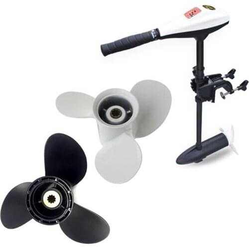 2021 New Aluminum Boat Outboard Propeller for Suzuki 9.9-15HP Black 3 Blades 10 Spline Tooth 9 1/4 x 11