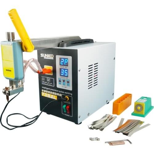 SUNKKO 738AL Spot Welding Machine New Upgraded Telescopic Arm Handheld Spot Welder 18650Battery Weld Precision Pulse Spot Welder