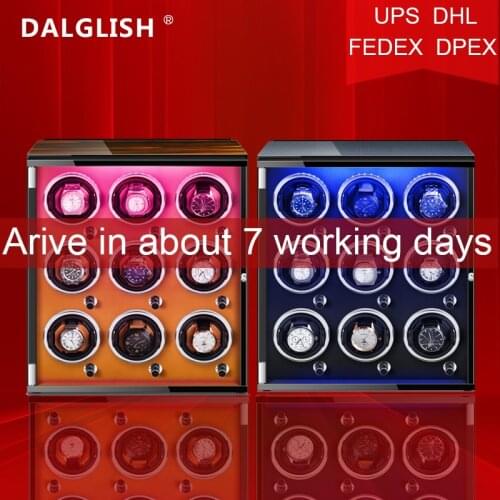 Automatic Watch Winder Box Uhrenbeweger Mechanical Display 9 Slots Male watch Automatic