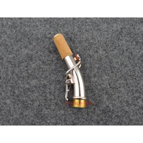Bb elbow small soprano sax silver plated curved neck mouth tube elbow neck tube sound good