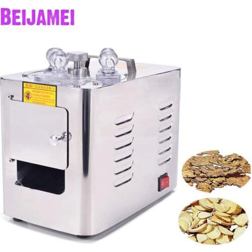 BEIJAMEI High Efficiency Commercial Medicine Ginseng Slicer Electric Chinese Herb Slicing Cutter Machine Price