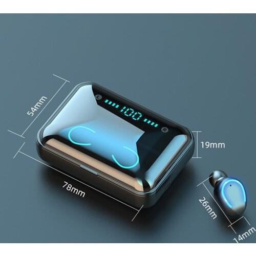 Bt5.1 Bluetooth Wireless Earbuds F9-5 TWS Noise Cancelling Sport Wireless Headset Hd Call Earphones