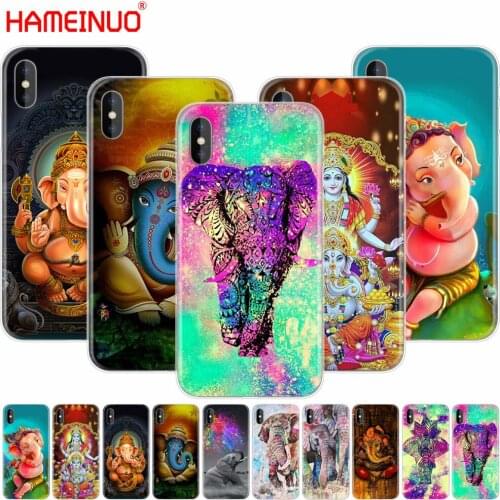 HAMEINUO Ganesha The Hindu God elephant cell phone Cover case for iphone X 8 7 6 4 4s 5 5s SE 5c 6s plus