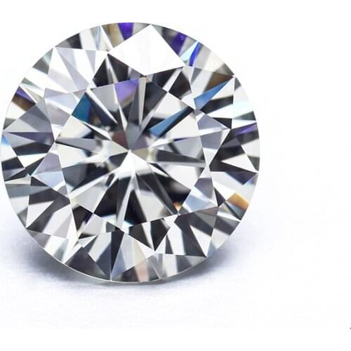 IJ Color Loose Round Brilliant Moissanite Stone 9mm Good Quality 3ct Moissanite Gem for Jewelry making
