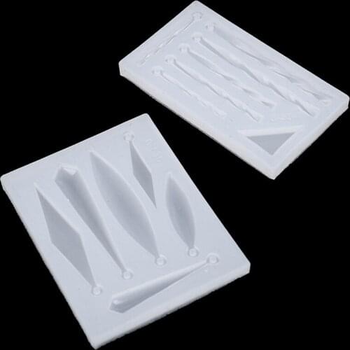 DIY Earring Necklace Pendant Silicone Mold Epoxy Resin Molds Jewelry Tool