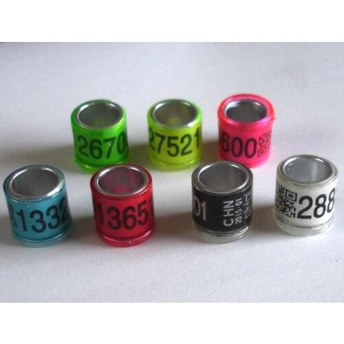 Pigeon rings 8mm 100pcs to Brazil leg bands with custom information flag year name number on rings
