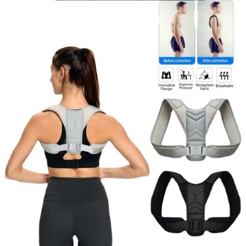 Posture Corrector Belt Adjustable Spine Back Shoulder Brace Support Belt MenWomen Posture Correction Pain Relief Back Corrector
