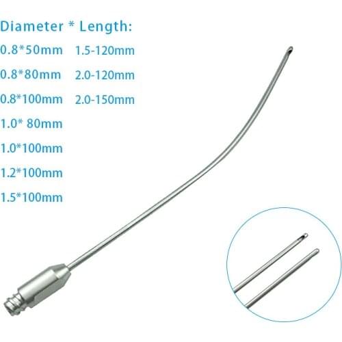 Micro Cannula Single Hole Curved Cannulas Fat Irrigation Infiltration Cannula for Face Chin Filling
