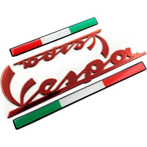 3D Italian Badge Emblem Sticker Decal Kit for PIAGGIO Vespa GTS300 LX125 LX150 125 150 ie Sprint Primavera 300 LX LXV Stickers