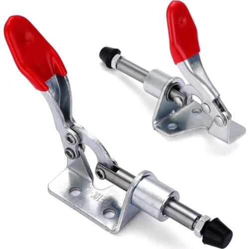 New 1Pcs 45Kg Antislip Vertical Toggle Clamp GH-301A Plastic Covered Handle Toggle Clamp For Hand Tools Practical