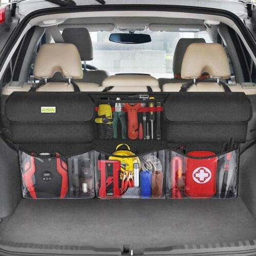 Car Trunk Organizer Storage Bag Auto Car Boot Organizer Tidying Travel Seat Tools Bag Back Stowing Storage Container