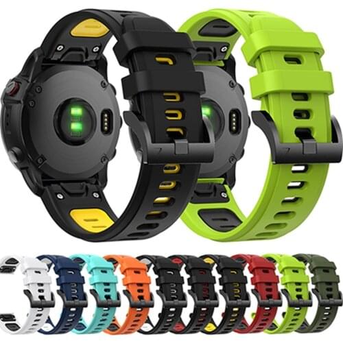22mm Silicone Strap For Garmin Fenix 5 5 Plus Smart Watch Quick Release Watchband for Garmin Fenix 6 6 Pro Forerunner 935 945