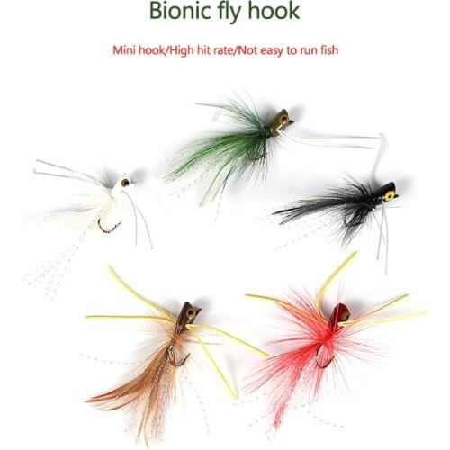 RQNQ 2021 New 5pcs Metal Jig Head Barbed Hook Swim Jig Fishing Lure Feather Jighead Pike Trout Bass Fishing Jigs Fishing Tackle