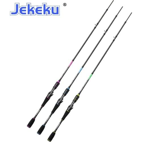 JEKEKU New 1.98m 2.1m 2.4m Spinning Lure Fishing Rod for Pike chub perch 2 Top Tips M/MH Carbon Fishing Pole Casting Fishing Rod