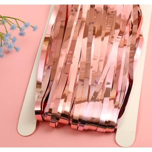 Party Supplies Rain Silk Curtain Wedding Background Decoration Tassel Birthday Party Layout Scene Stage Hanging Ornament