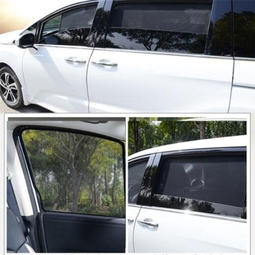 Magnetic Window Curtain Visor Sunshield For Volvo S40 2006 ~ 2012 Accessories Sun Shade UV Protection Gauze Mesh