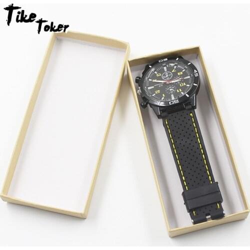 TIke Toker,Luxury Watch Box Paper Jewelry Wrist Watches Holder Display Storage Box Organizer Case Gift Paper Women Watch Box New